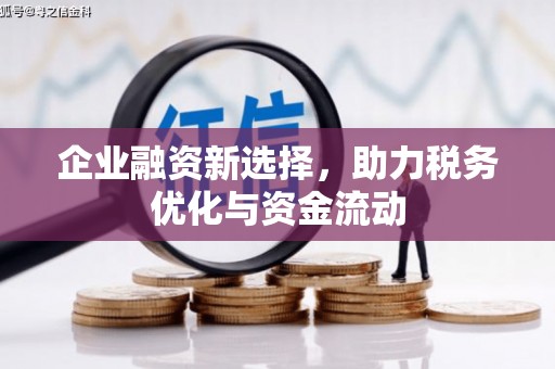 川汇企业融资新选择，助力税务优化与资金流动