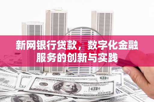 川汇新网银行贷款，数字化金融服务的创新与实践