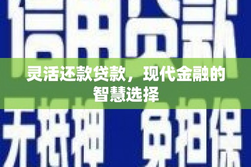 川汇灵活还款贷款，现代金融的智慧选择