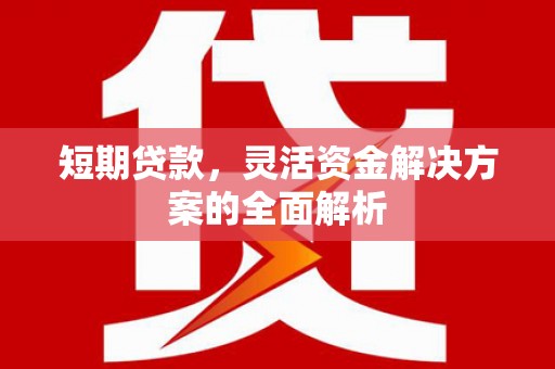 川汇短期贷款，灵活资金解决方案的全面解析
