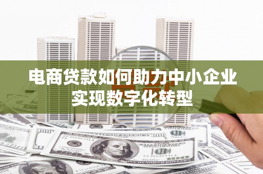 川汇电商贷款如何助力中小企业实现数字化转型