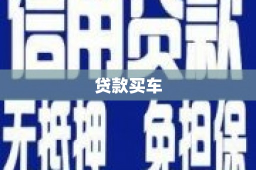 川汇贷款买车