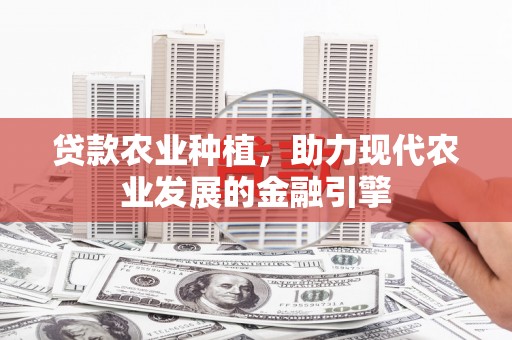 川汇贷款农业种植，助力现代农业发展的金融引擎