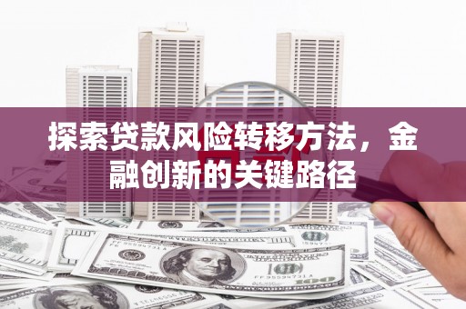 川汇探索贷款风险转移方法，金融创新的关键路径