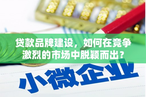 川汇贷款品牌建设，如何在竞争激烈的市场中脱颖而出？