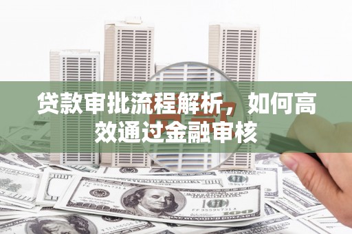 川汇贷款审批流程解析，如何高效通过金融审核
