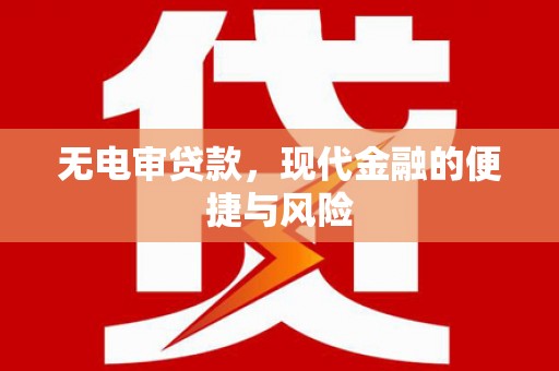 川汇无电审贷款，现代金融的便捷与风险