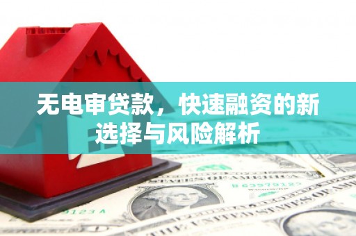 川汇无电审贷款，快速融资的新选择与风险解析