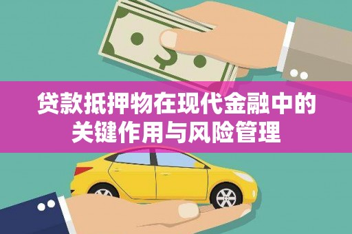 川汇贷款抵押物在现代金融中的关键作用与风险管理