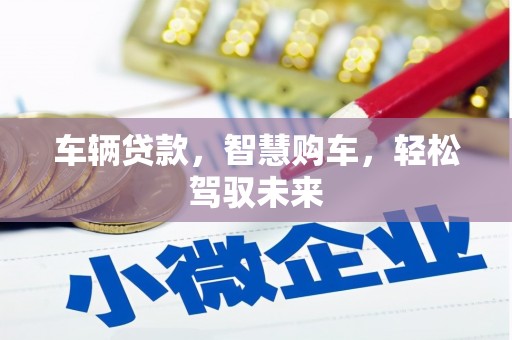 川汇车辆贷款，智慧购车，轻松驾驭未来