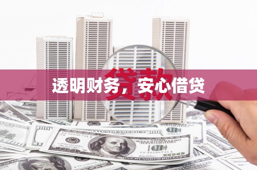 川汇透明财务，安心借贷