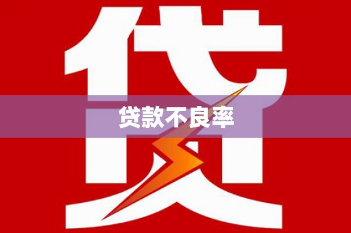 川汇贷款不良率