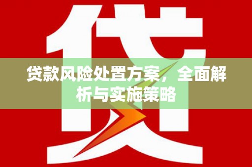 川汇贷款风险处置方案，全面解析与实施策略
